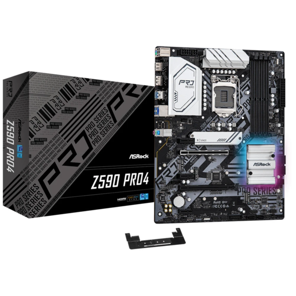 Материнская плата ASRock Z590 PRO4 ATX, LGA 1200