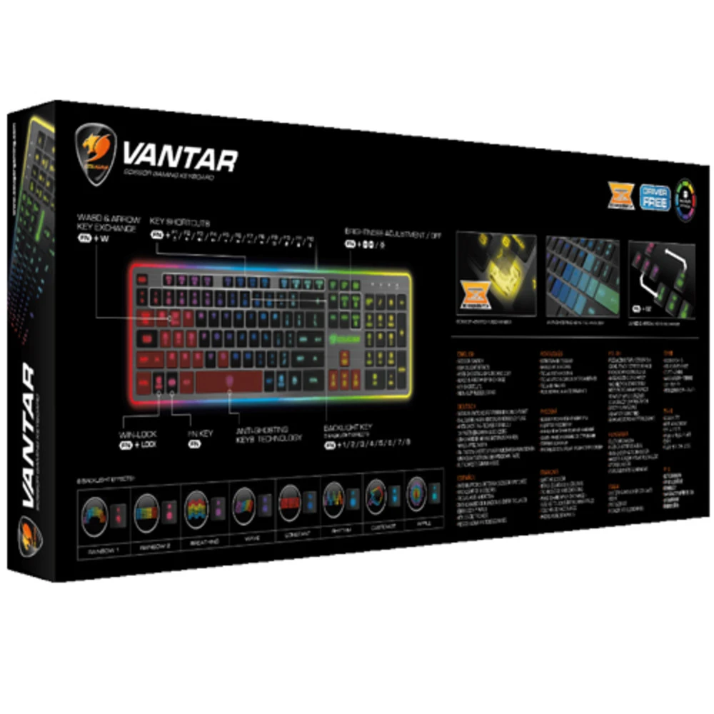 Клавиатура Cougar VANTAR Проводная, USB