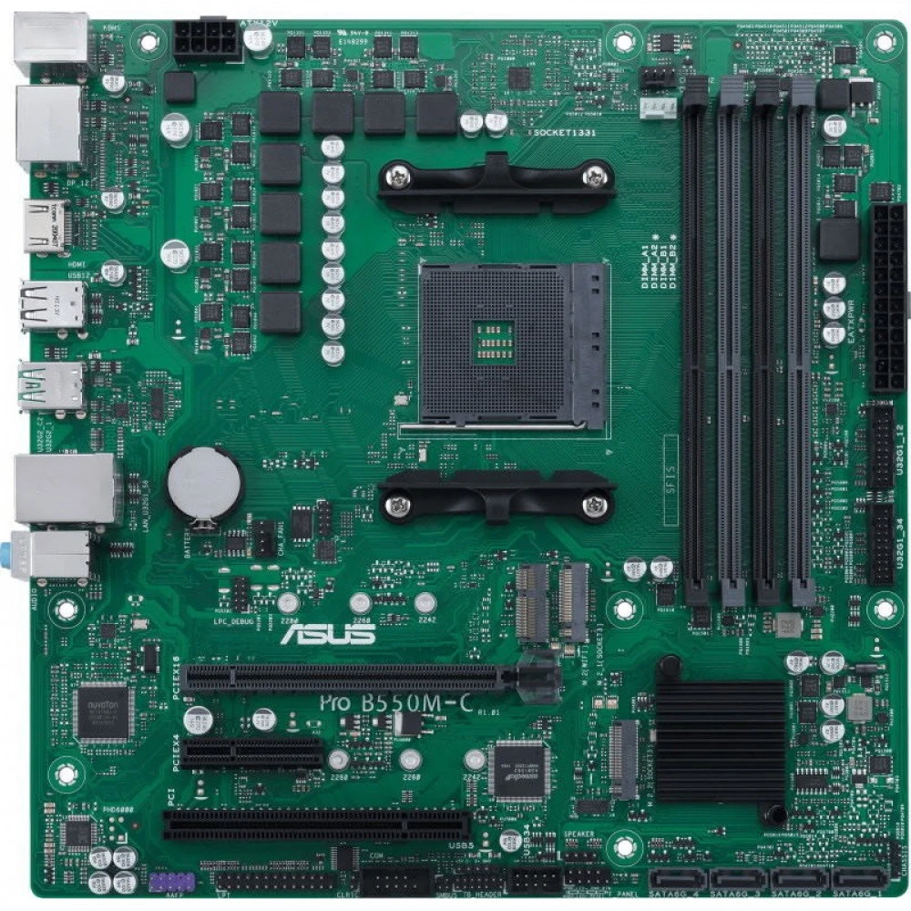 Материнская плата Asus PRO B550M-C/CSM Mini-ATX, AMD AM4