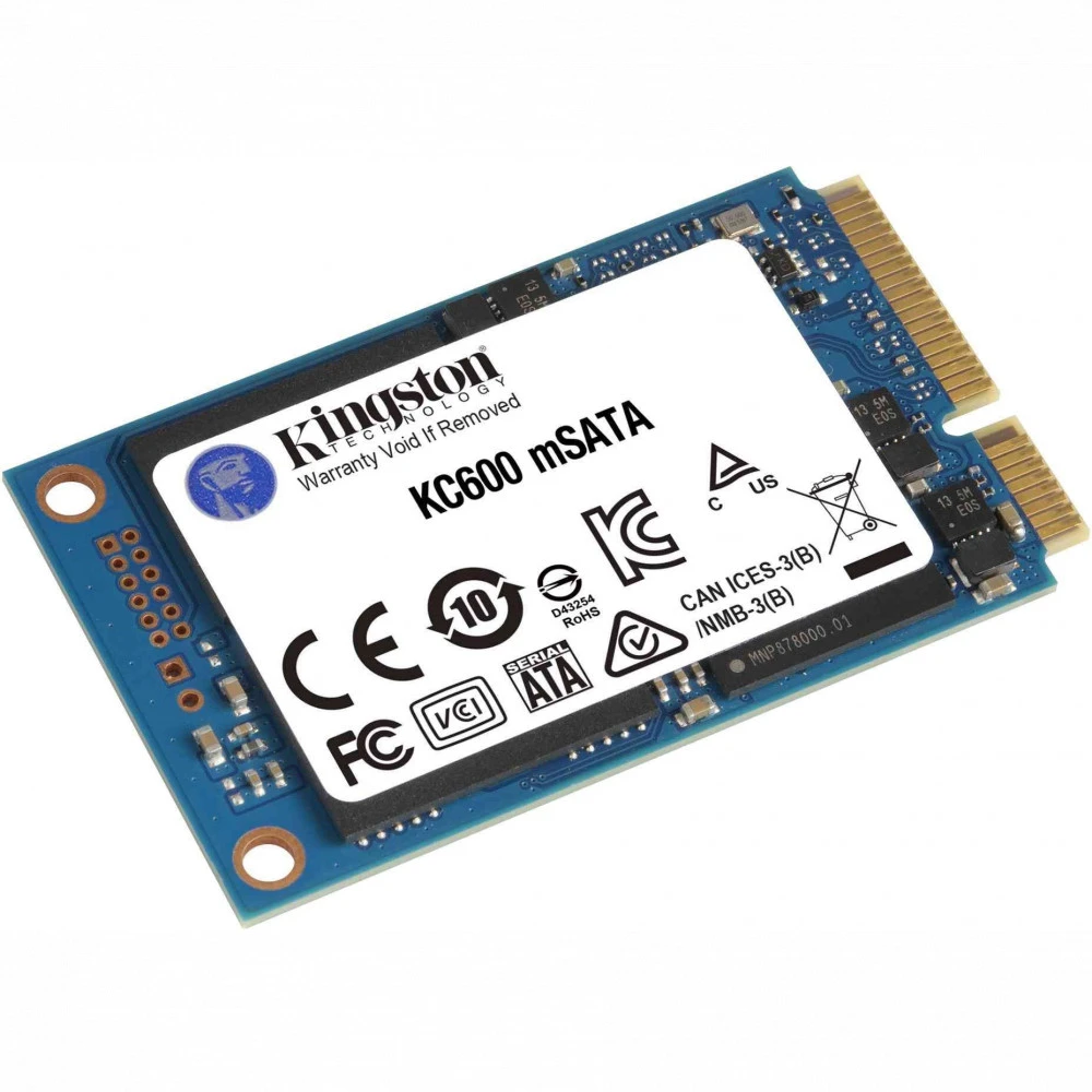 Жесткий диск Kingston KC600 SKC600MS/1024G SSD (твердотельные), 1 ТБ, mSATA, SATA