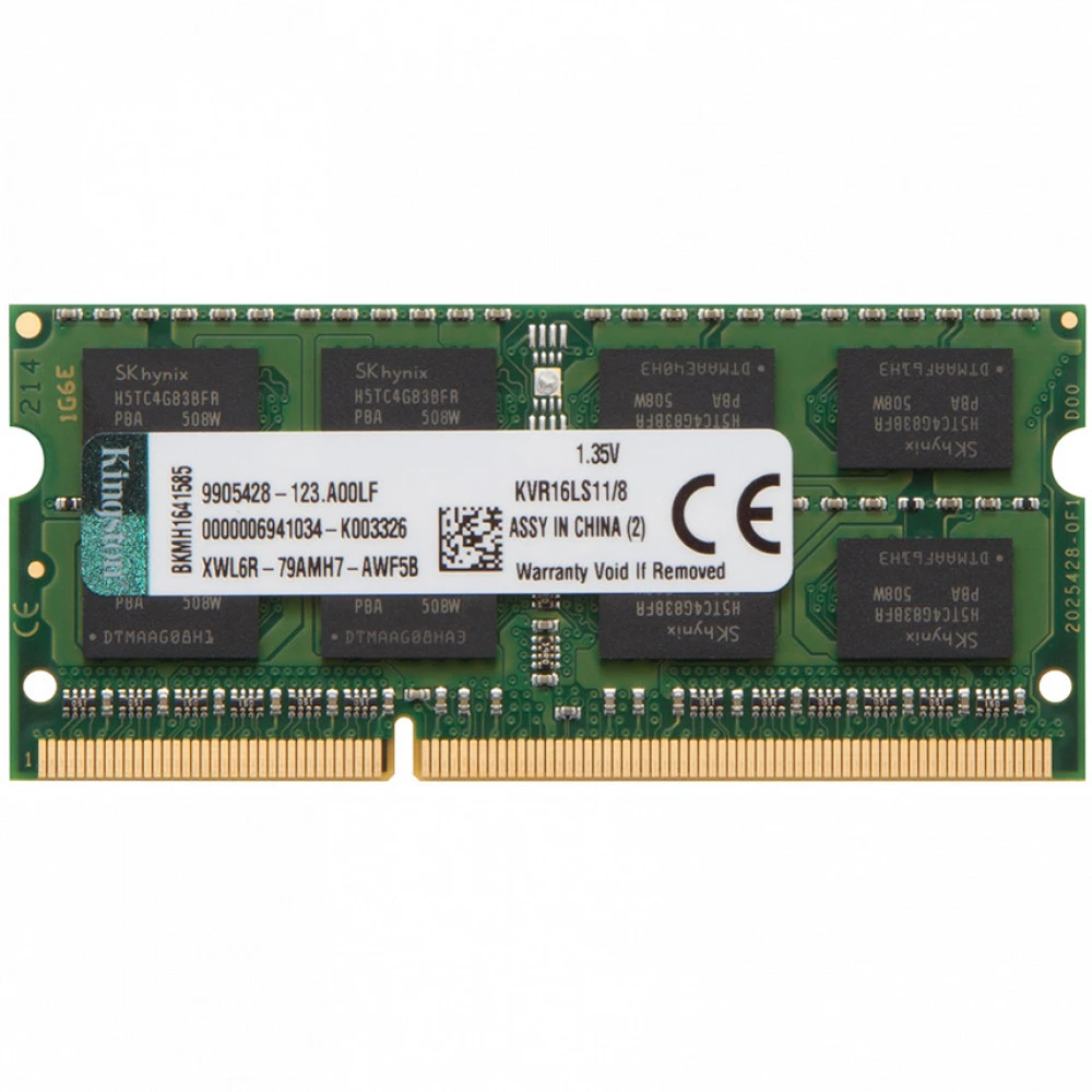 ОЗУ Kingston 8 ГБ KVR16LS11/8WP DIMM, DDR3, 8 Гб, 1600 МГц