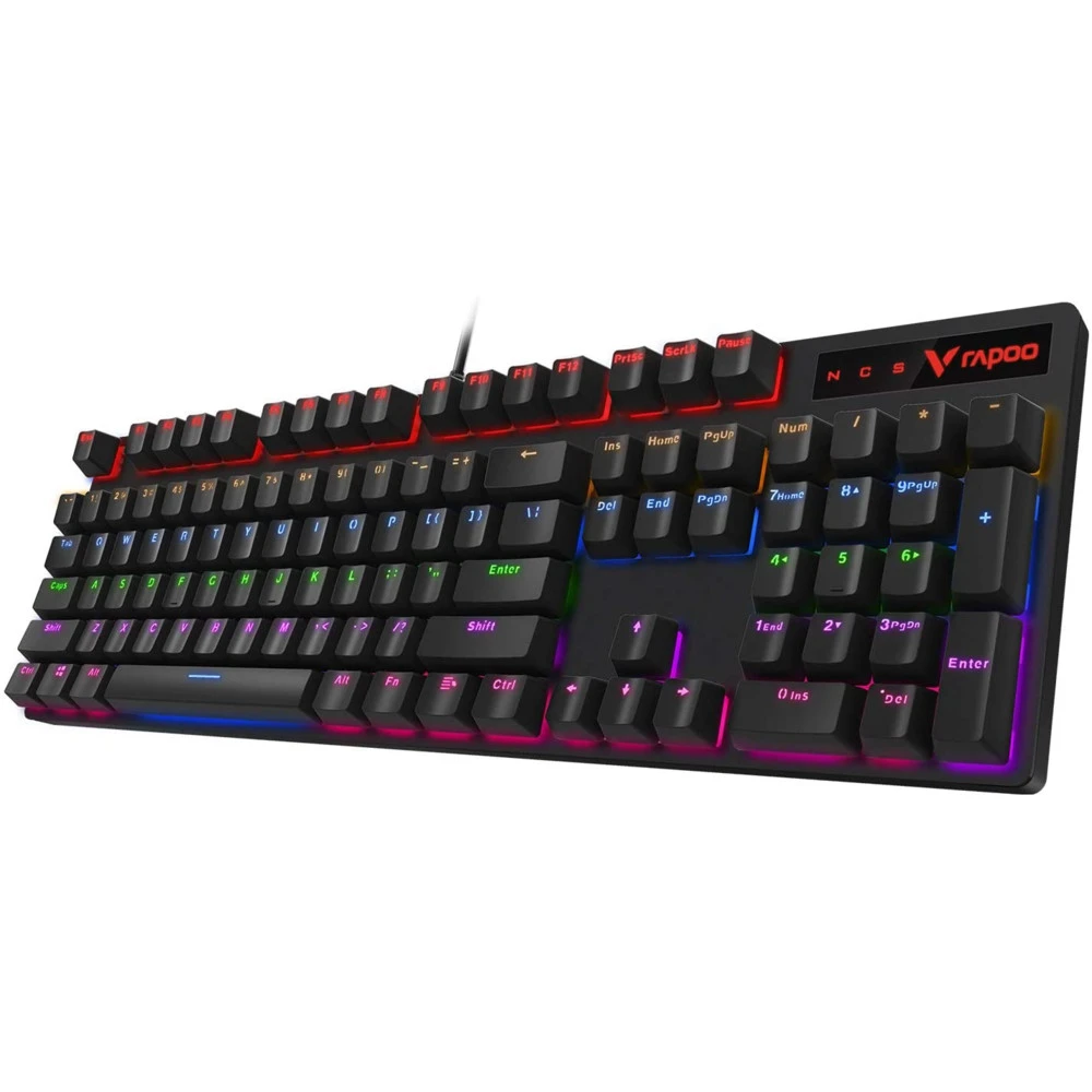 Клавиатура Rapoo V500PRO Cyan Blue Проводная, USB