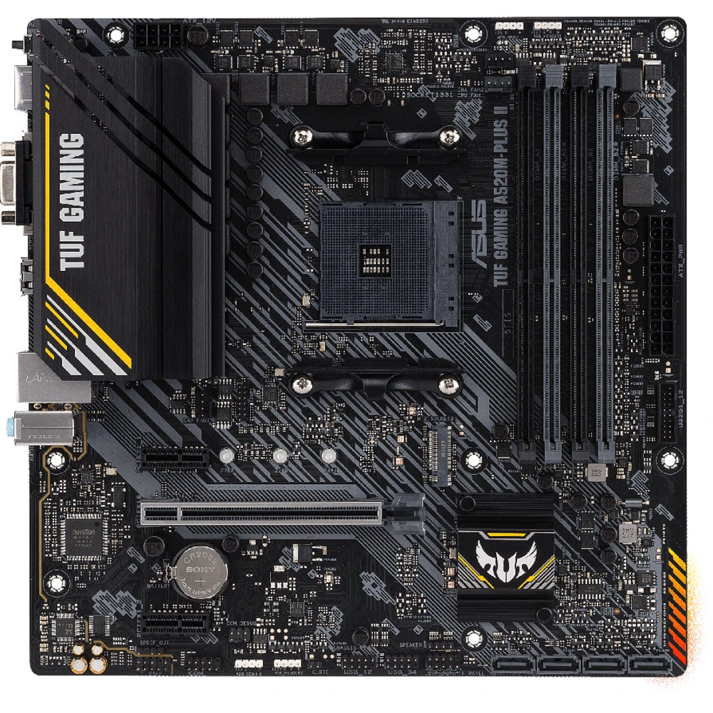 Материнская плата Asus TUF GAMING A520M-PLUS II Micro-ATX, AMD AM4