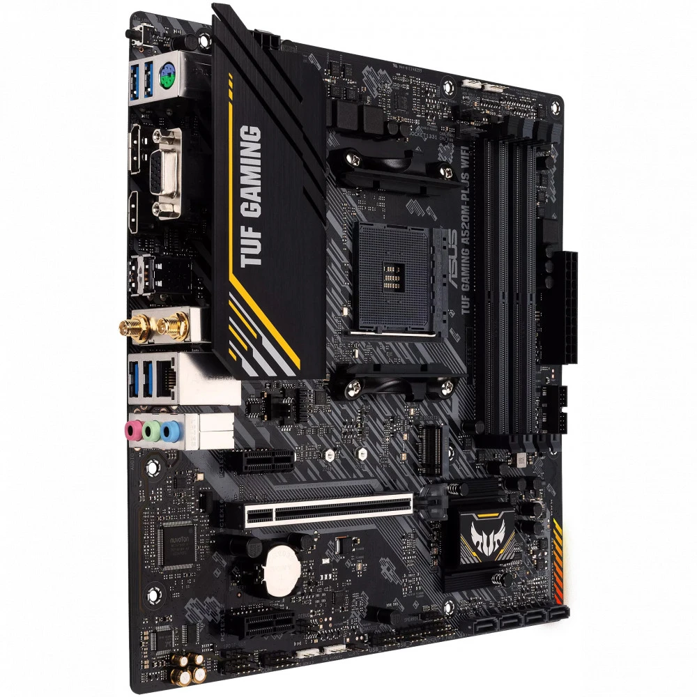 Материнская плата Asus TUF GAMING A520M-PLUS WIFI Micro-ATX, AMD AM4