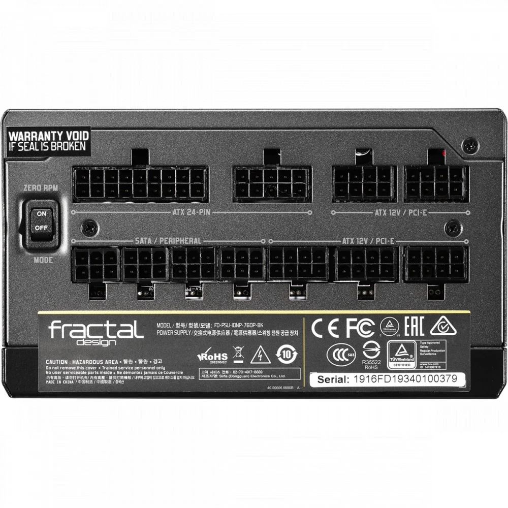 Блок питания FRACTAL DESIGN Ion+ Platinum 760W FD-PSU-IONP-760P-BK-EU 760 Вт