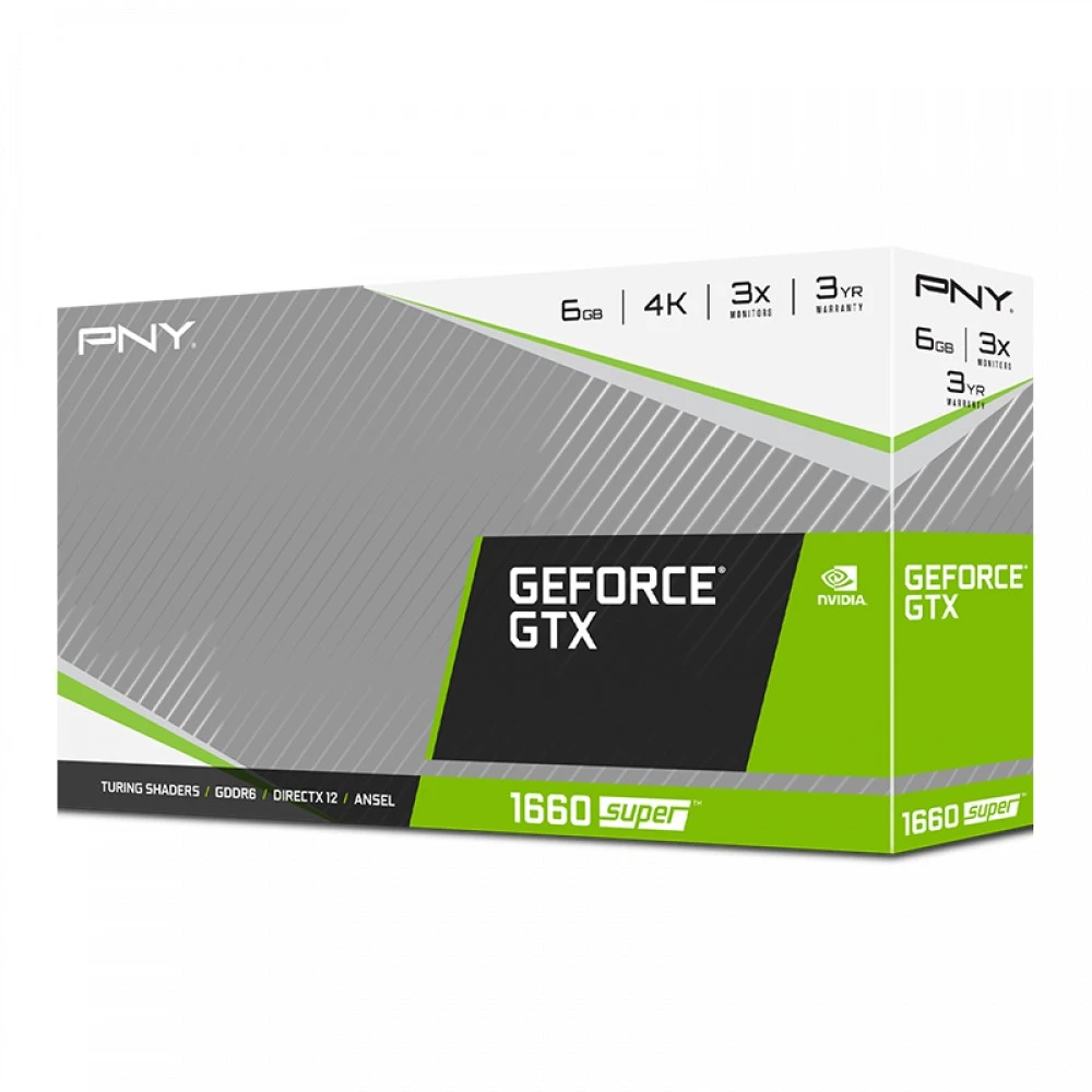 Видеокарта PNY GeForce GTX 1660 Super VCG16606SSFPPB 6 ГБ