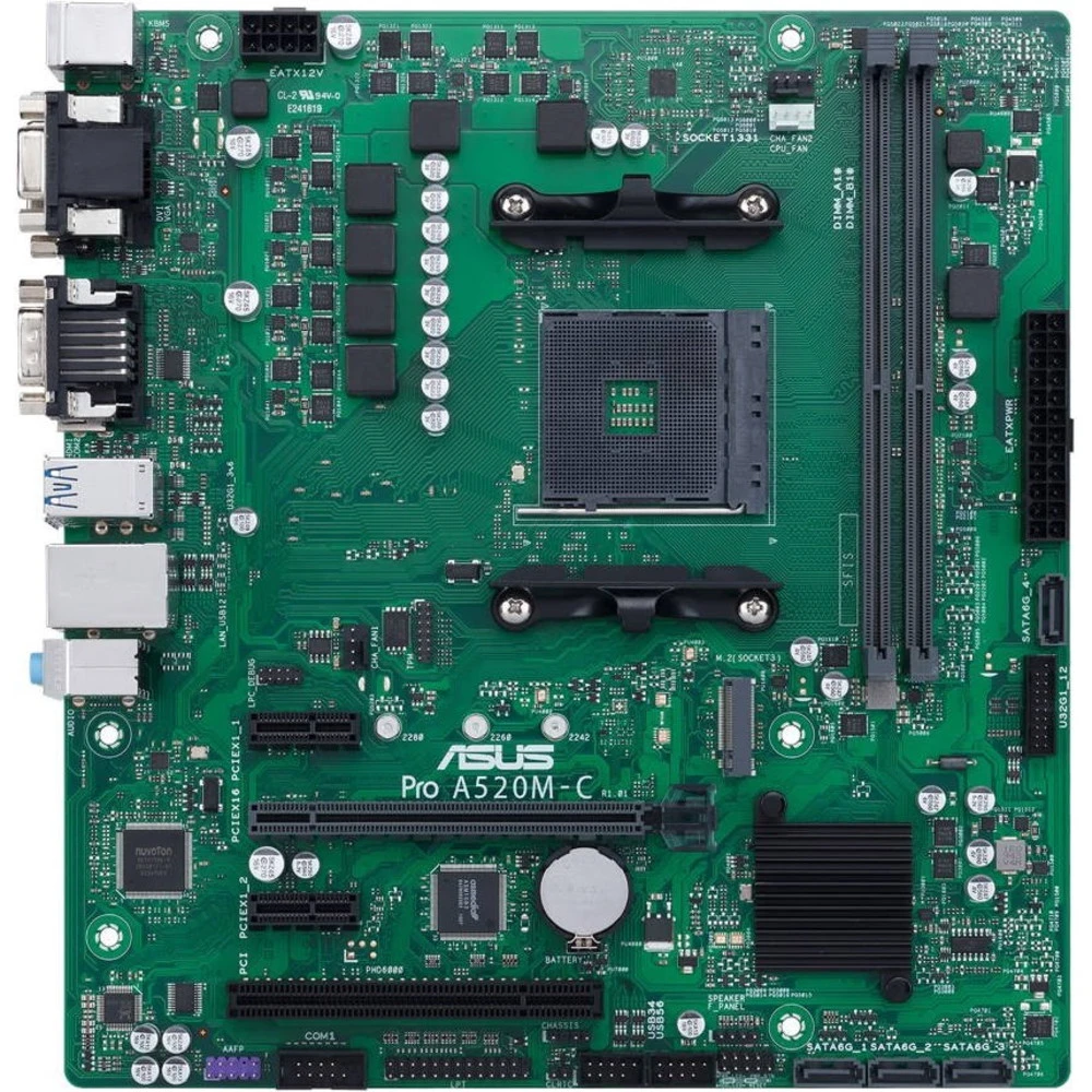 Материнская плата Asus A520M-C/CSM Micro-ATX, AMD AM4