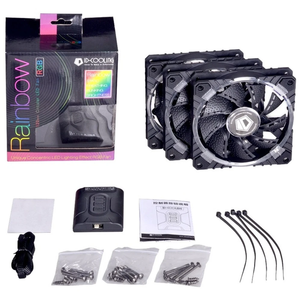 Система охлаждения ID-Cooling Комплект вентиляторов для корпуса 3 шт. RB-12025