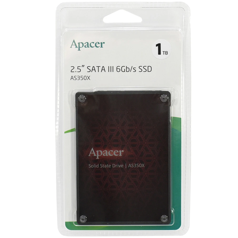 Жесткий диск Apacer AS350X AP1TBAS350XR-1 SSD (твердотельные), 1 ТБ, 2.5 дюйма, SATA