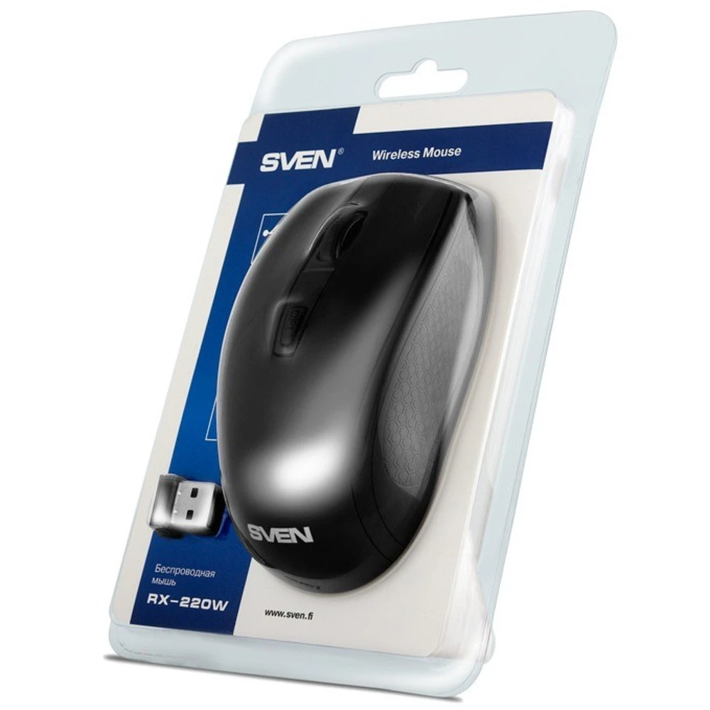 Мышь Sven RX-220W Black SV-016227