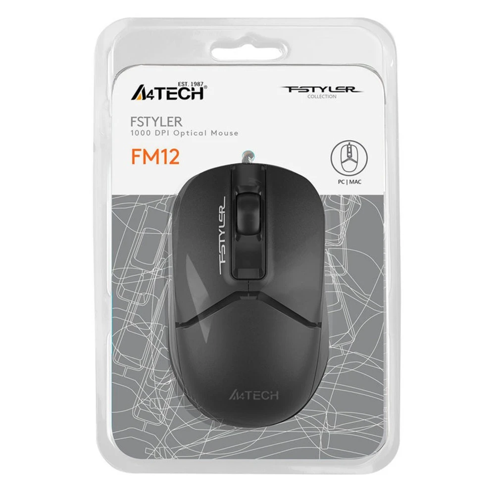 Мышь A4Tech FM-12-BLACK