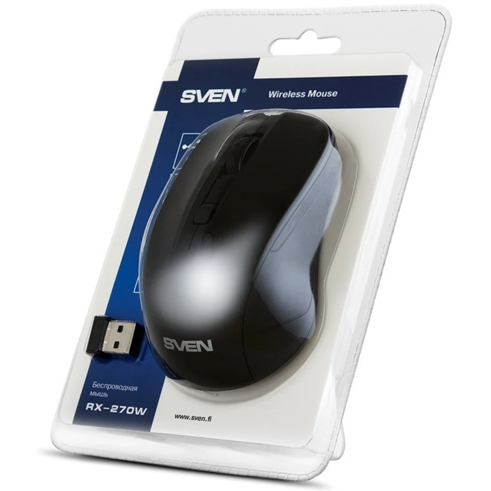 Мышь Sven RX-270W Black SV-016234