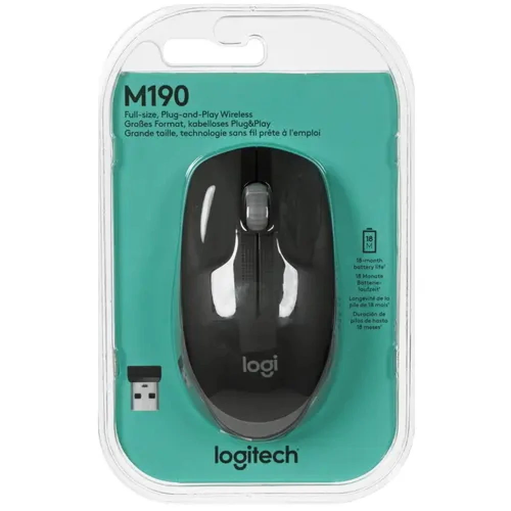 Мышь Logitech M190 Mid Grey 910-005906