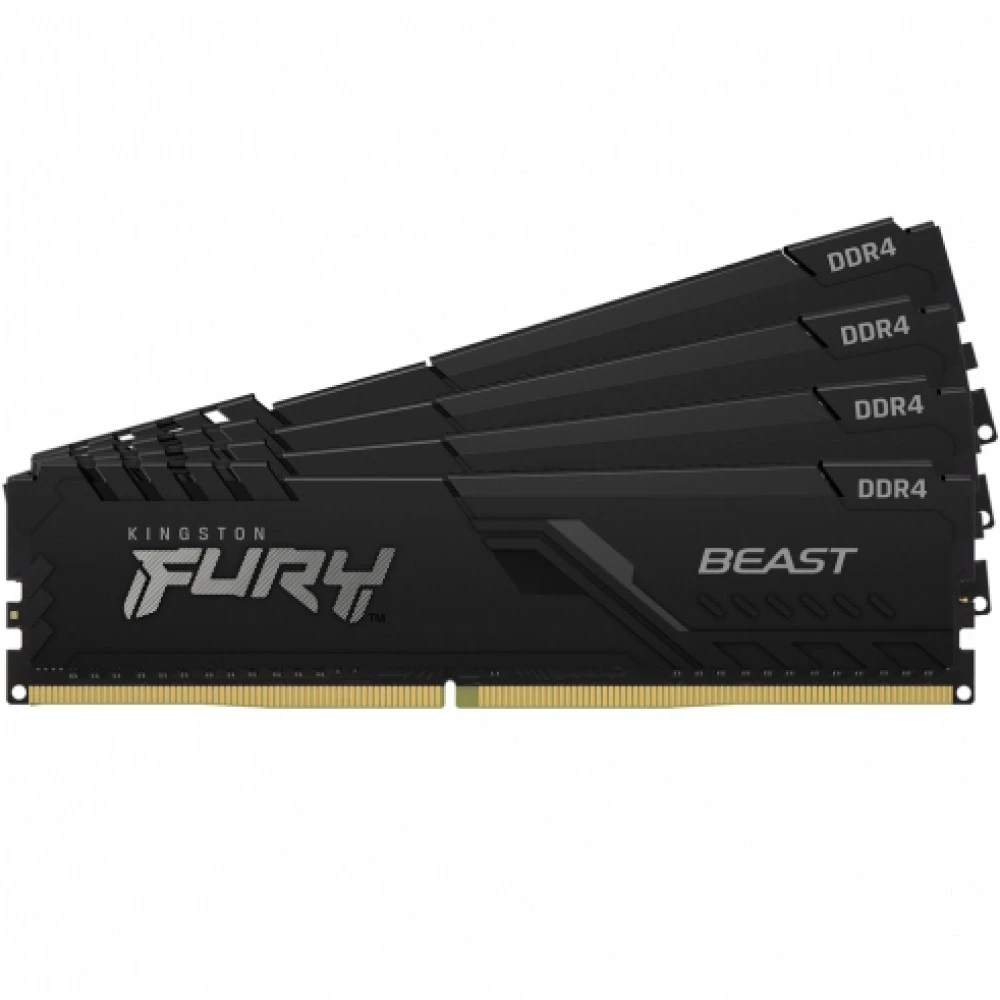 ОЗУ Kingston Fury Beast KF436C17BBK4/32 DIMM, DDR4, 32 Гб (4 х 8 Гб), 3600 МГц