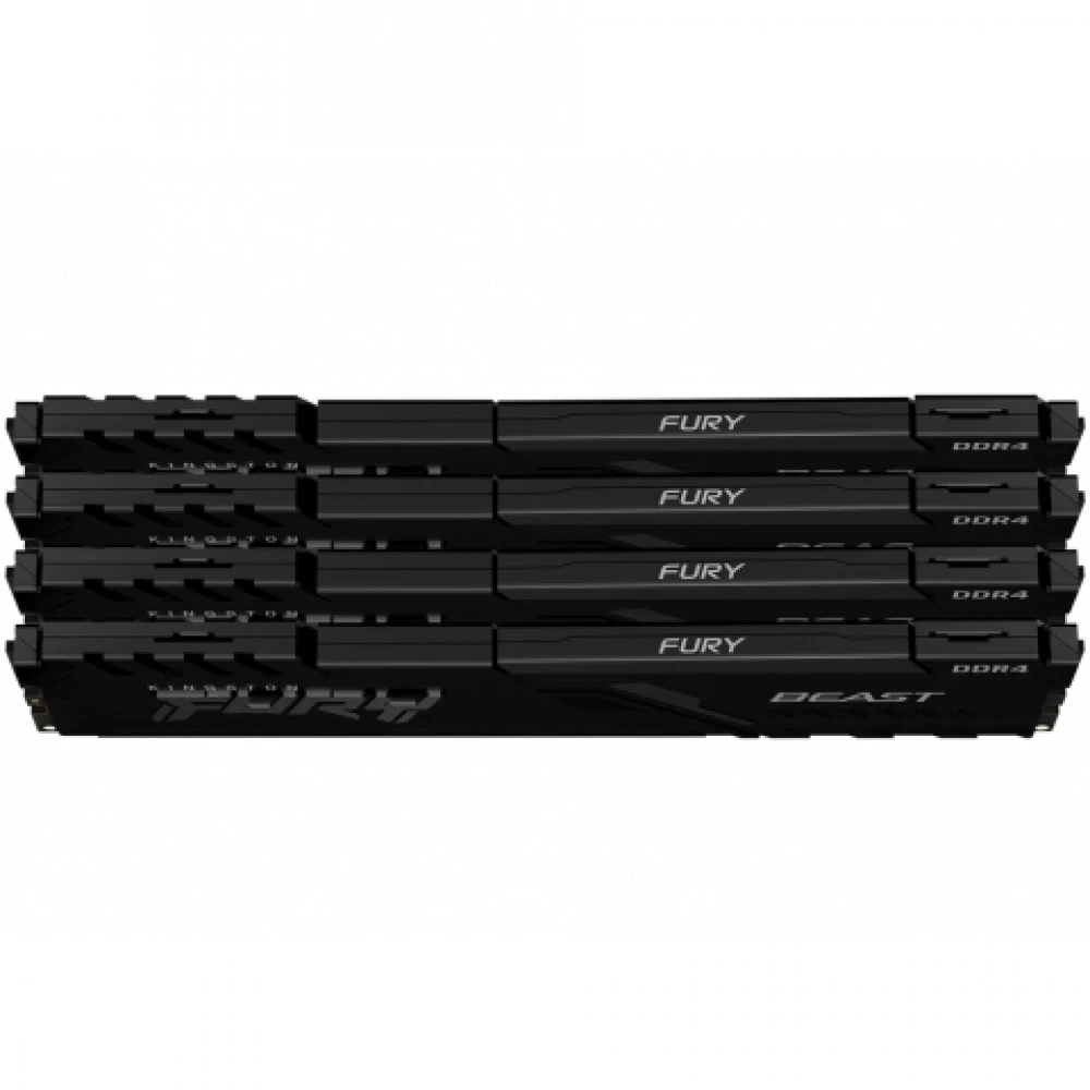 ОЗУ Kingston Fury Beast KF436C17BBK4/32 DIMM, DDR4, 32 Гб (4 х 8 Гб), 3600 МГц