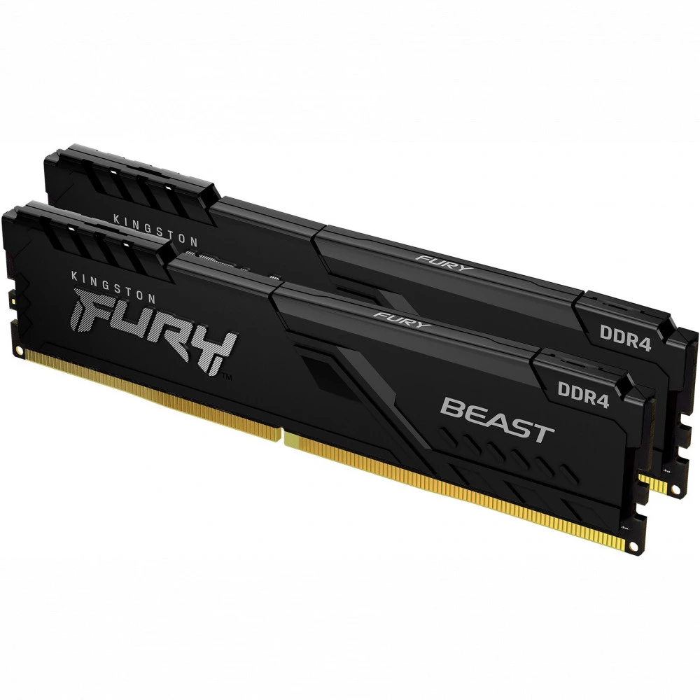 ОЗУ Kingston Fury Beast KF436C18BBK2/64 DIMM, DDR4, 64 Гб (2 х 32 Гб), 3600 МГц