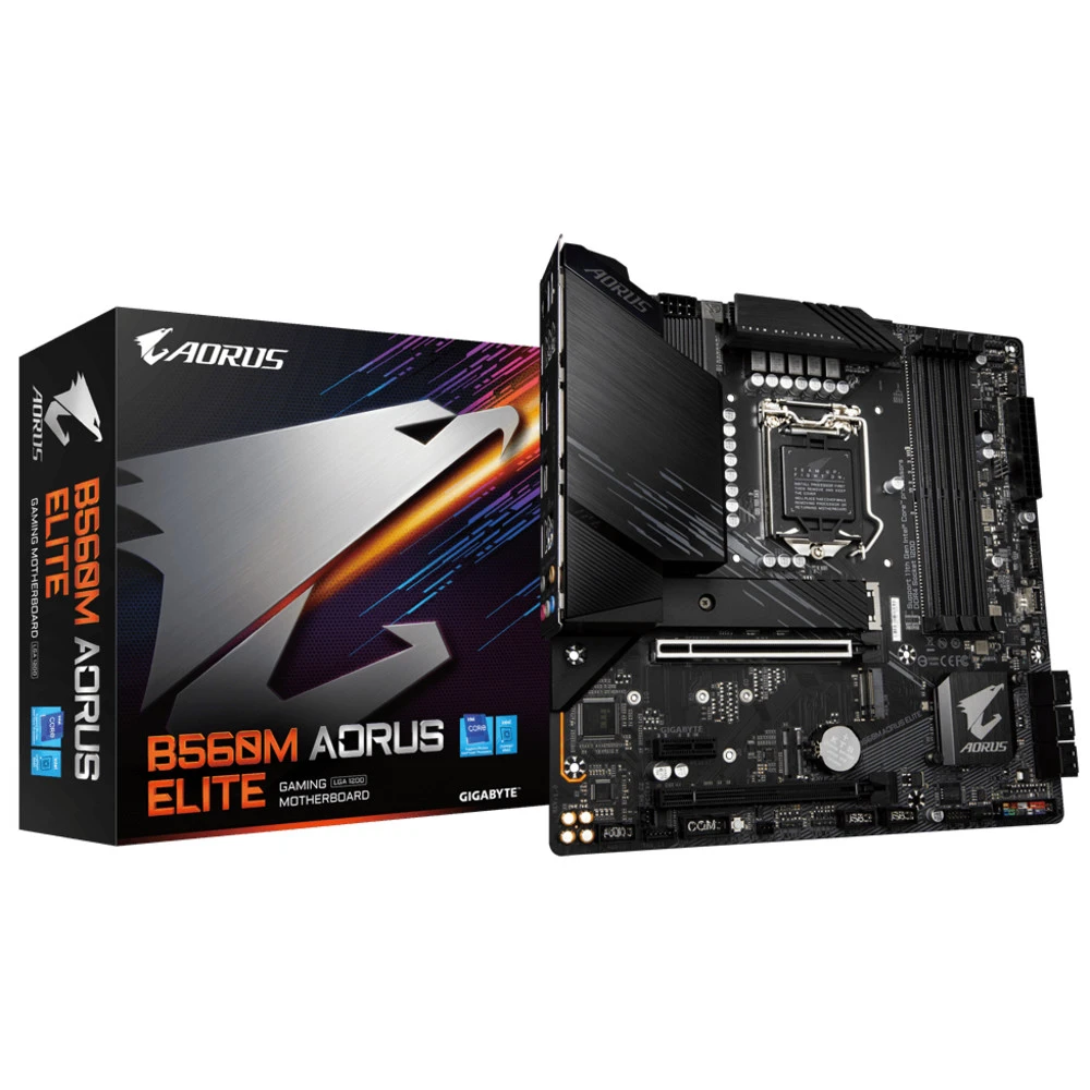 Материнская плата Gigabyte B560M AORUS ELITE 37078 Micro-ATX, LGA 1200