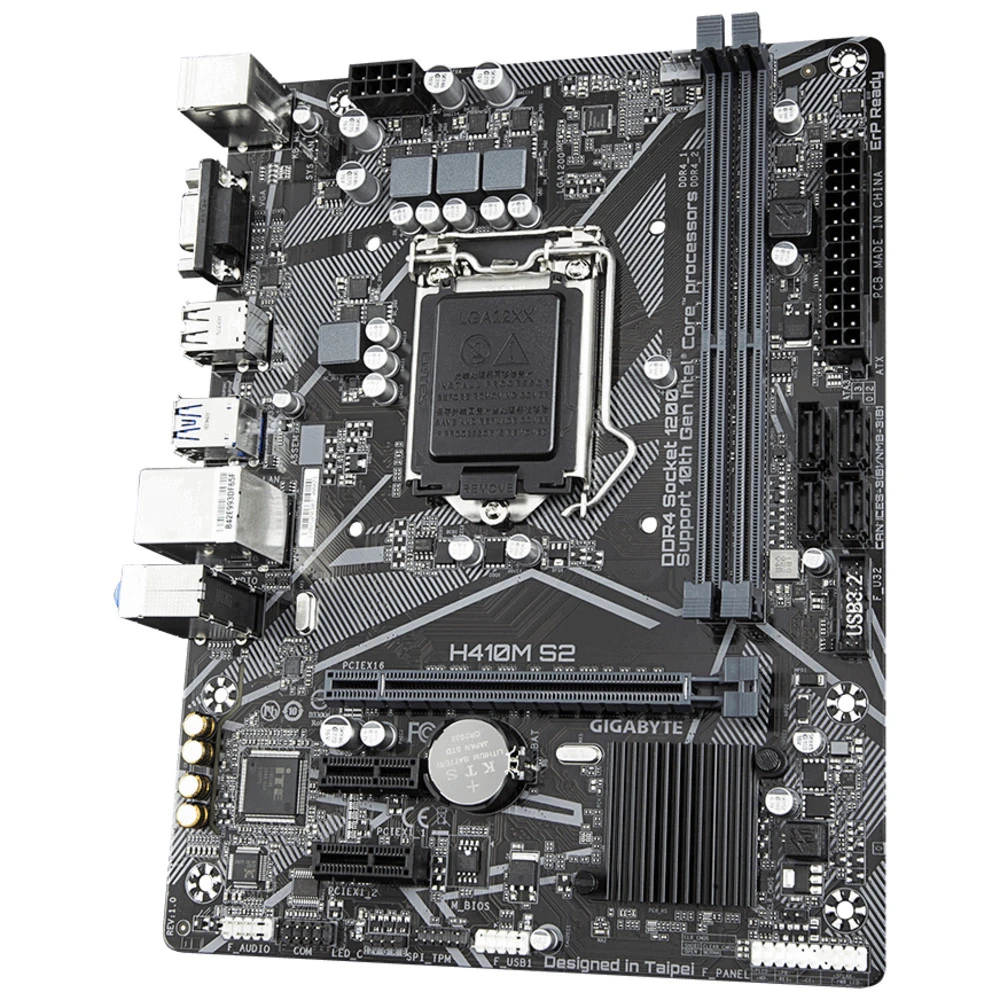 Материнская плата Gigabyte H410M-S2 Micro-ATX, LGA 1200