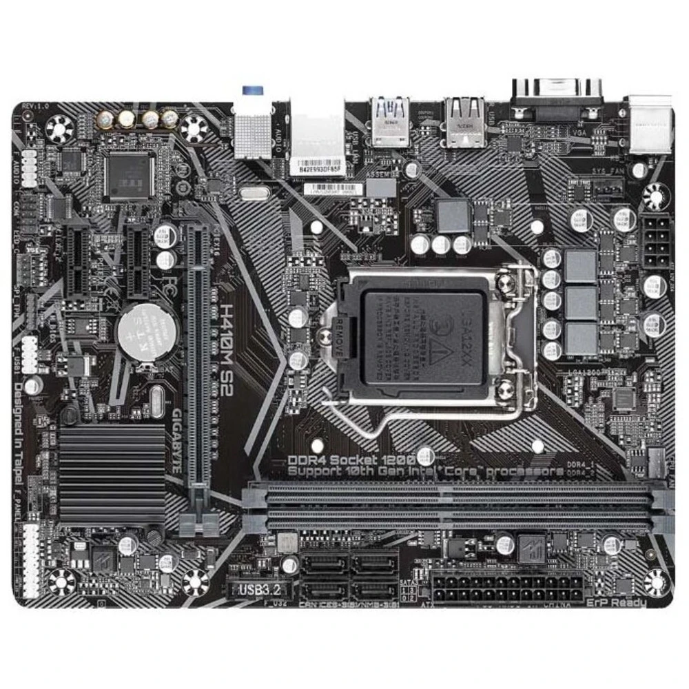 Материнская плата Gigabyte H410M-S2 Micro-ATX, LGA 1200