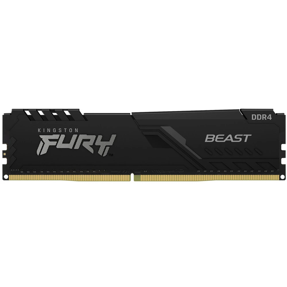 ОЗУ Kingston Fury Beast Black RTL Gaming KF432C16BB/8 DIMM, DDR4, 8 Гб, 3200 МГц