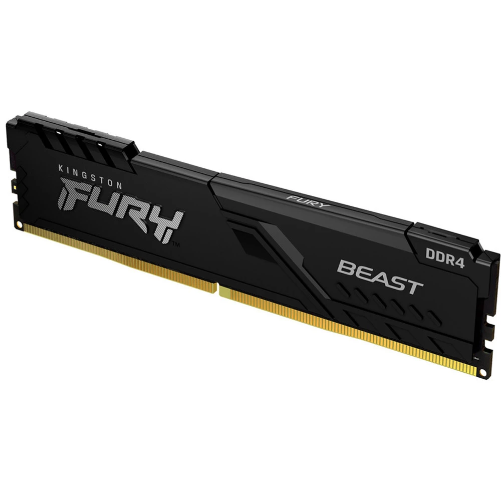 ОЗУ Kingston Fury Beast Black RTL Gaming KF432C16BB/8 DIMM, DDR4, 8 Гб, 3200 МГц