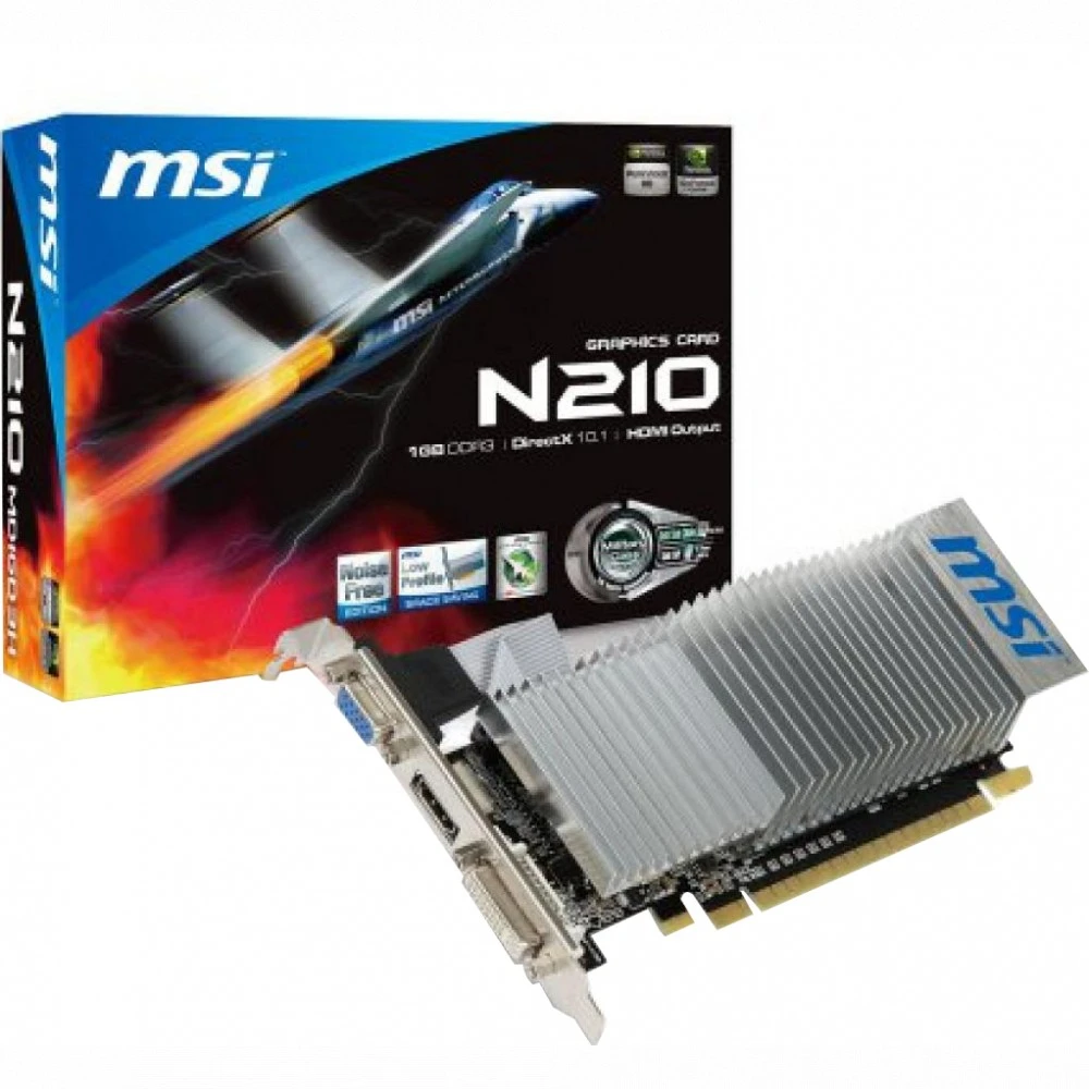 Видеокарта MSI N210-1GD3LP N210-1GD3/LP 1 ГБ