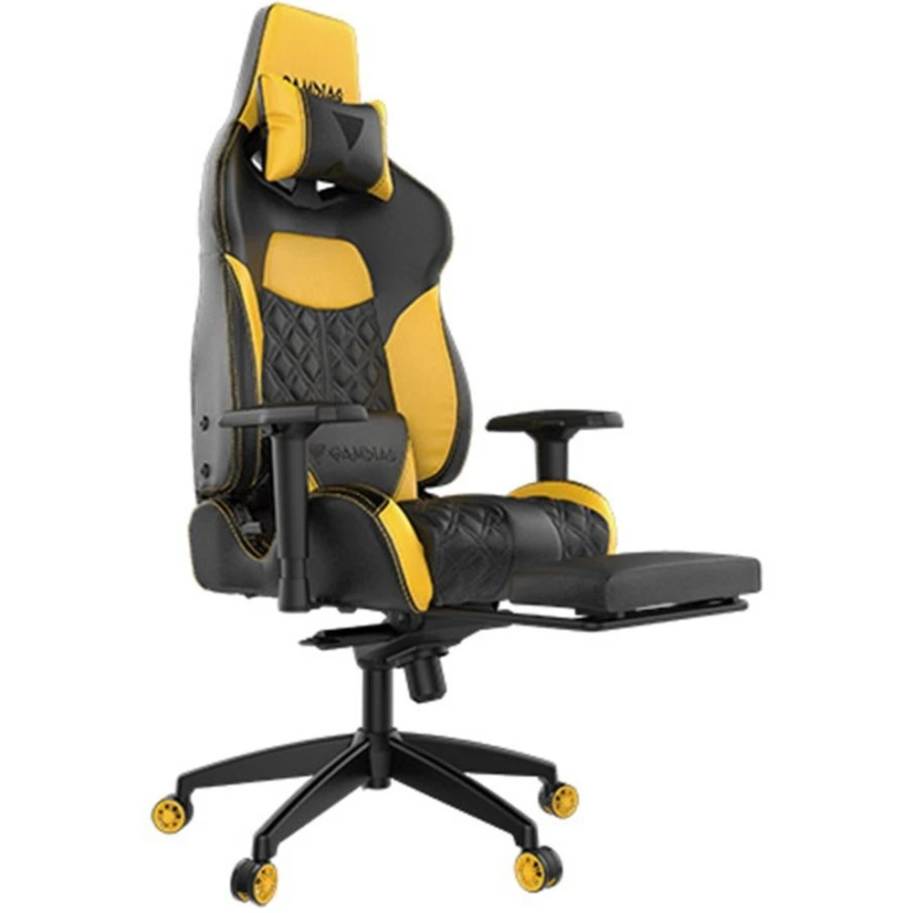 Компьютерное кресло Gamdias ACHILLES P1 L Black/Yellow ACHILLES P1 L BY