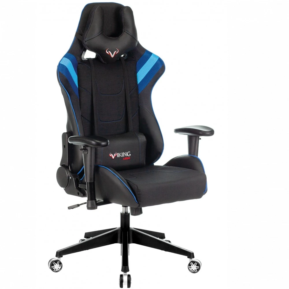 Компьютерное кресло Бюрократ Игровое кресло Zombie VIKING 4 AERO черный/синий VIKING-4-AERO-B/BL