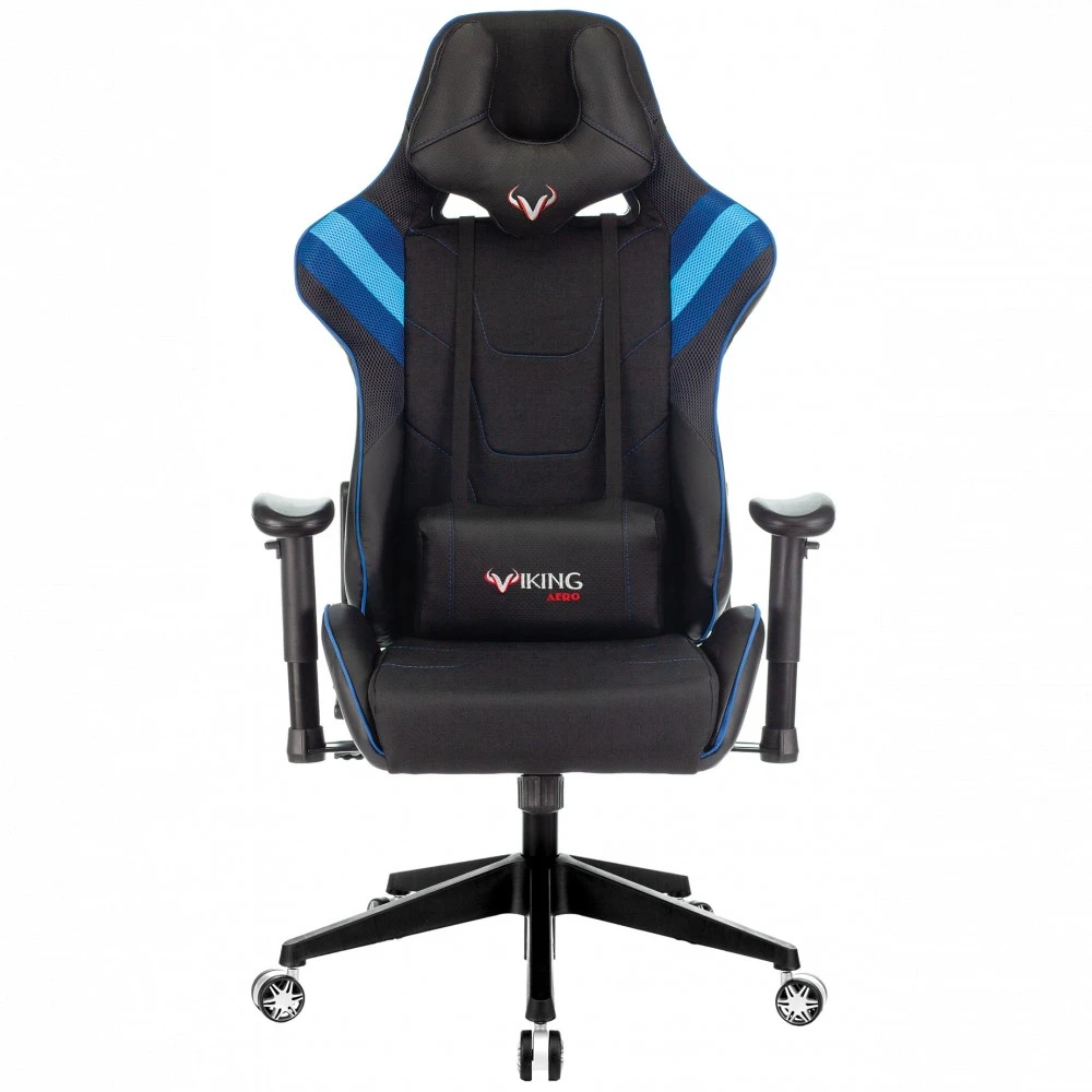 Компьютерное кресло Бюрократ Игровое кресло Zombie VIKING 4 AERO черный/синий VIKING-4-AERO-B/BL