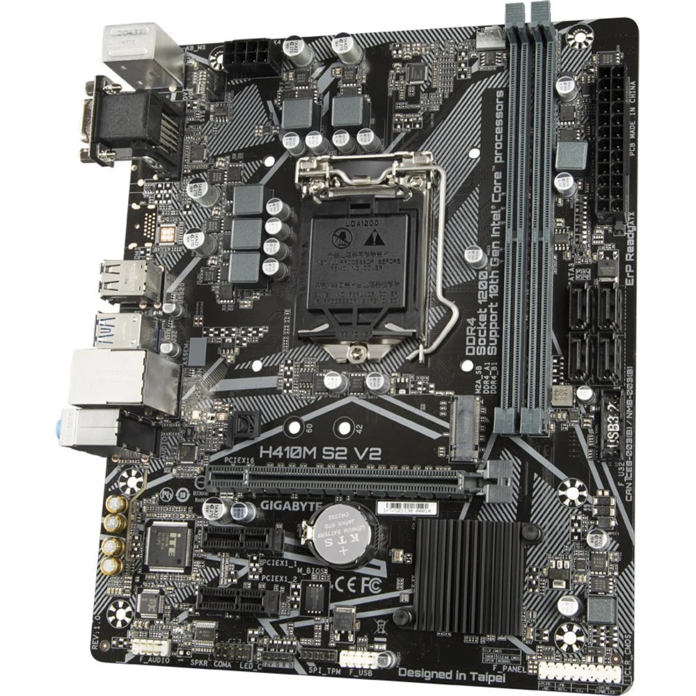Материнская плата Gigabyte H410M S2 V2 GA-H410M-S2 V2 Micro-ATX, LGA 1200