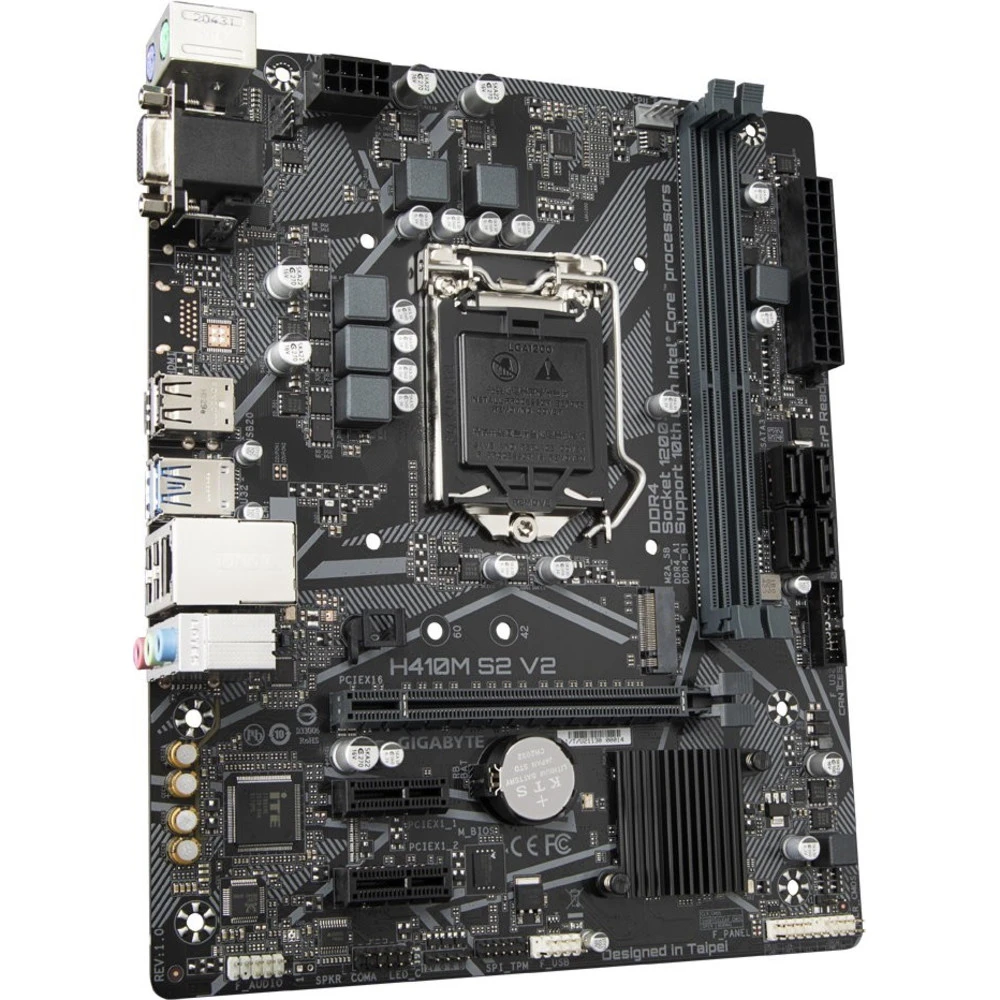 Материнская плата Gigabyte H410M S2 V2 GA-H410M-S2 V2 Micro-ATX, LGA 1200