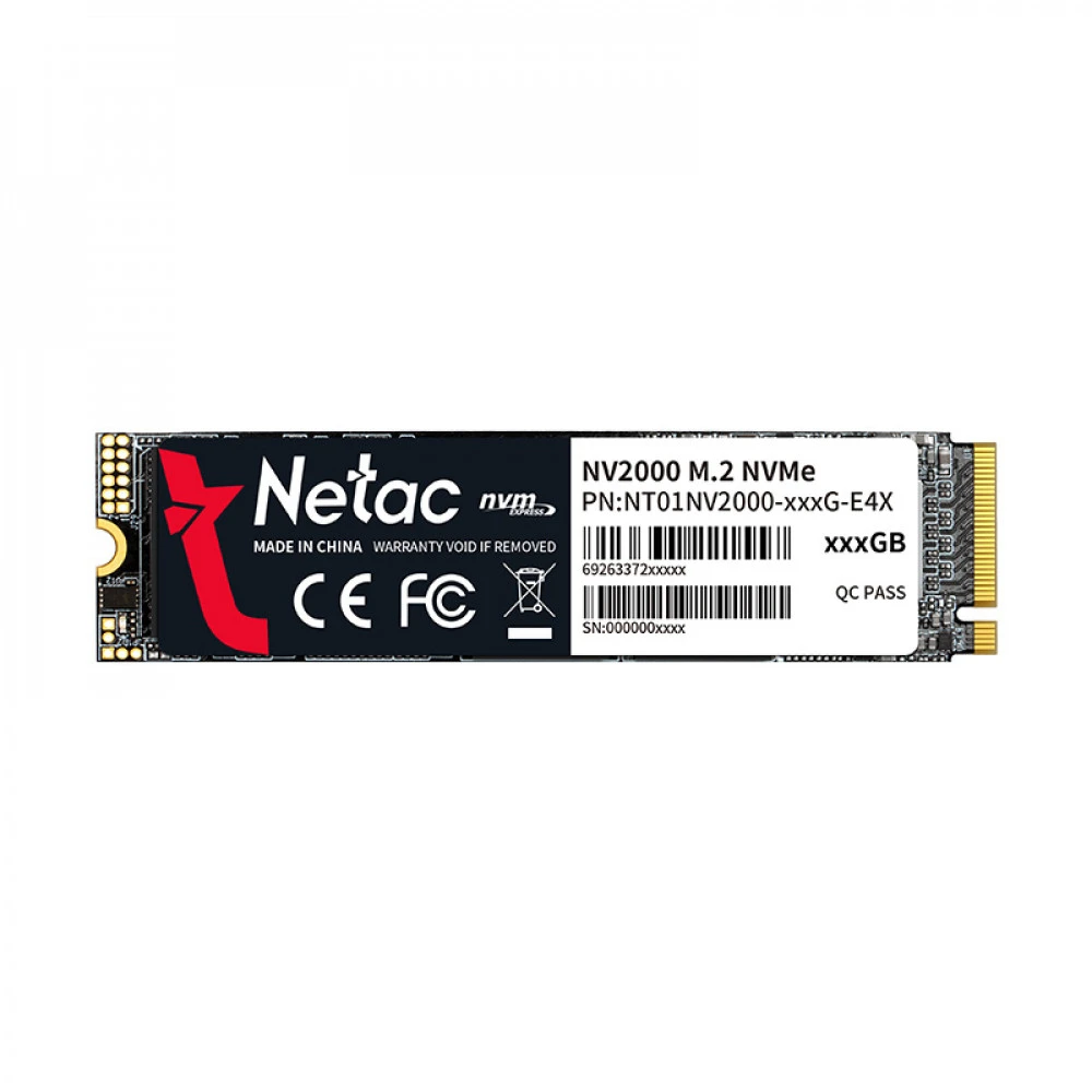 Жесткий диск Netac NV2000 Series NT01NV2000-1T0-E4X SSD (твердотельные), 1 ТБ, M.2, PCIe
