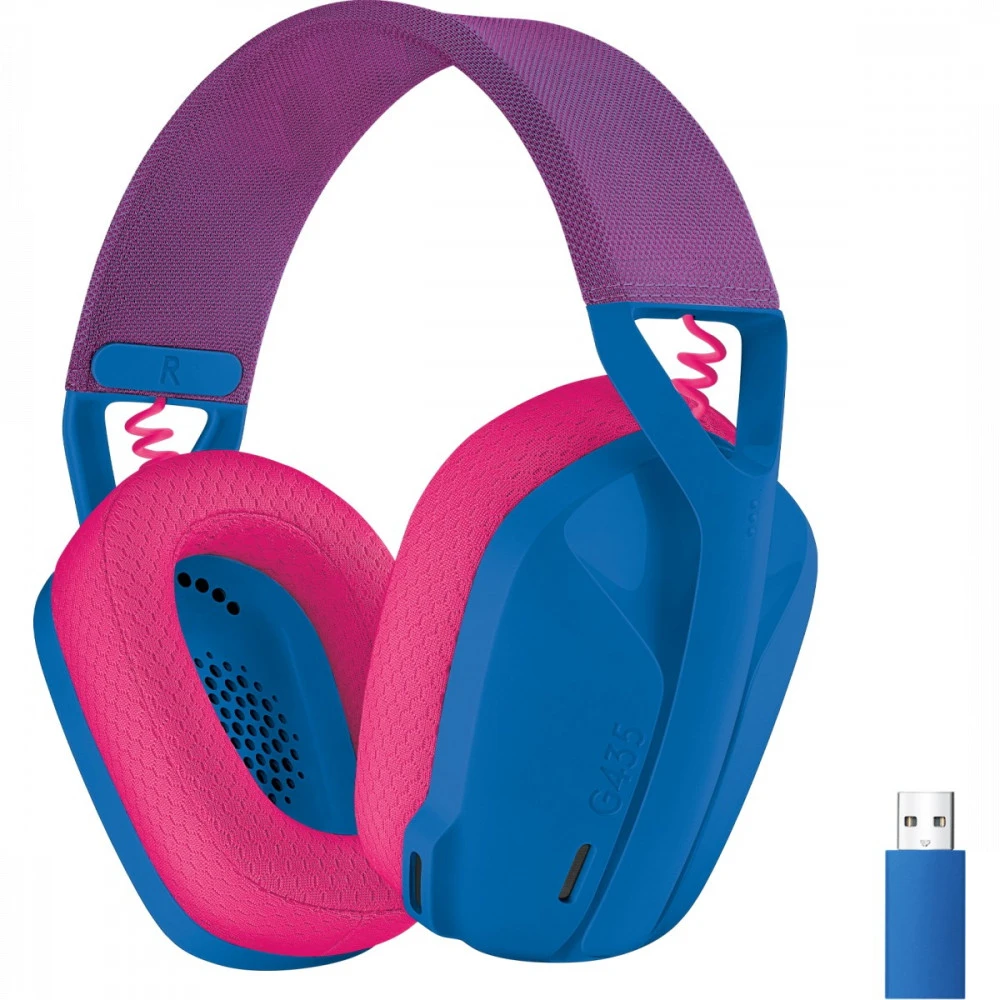Наушники Logitech G435 синий/розовый 981-001062