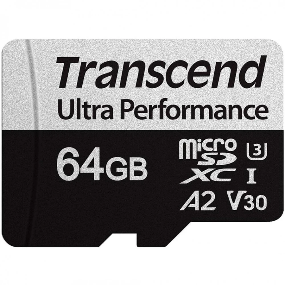 Флеш (Flash) карты Transcend Ultra Perfomrance microSDXC Class 10 UHS-I U3 с адаптером TS64GUSD340S 64 ГБ