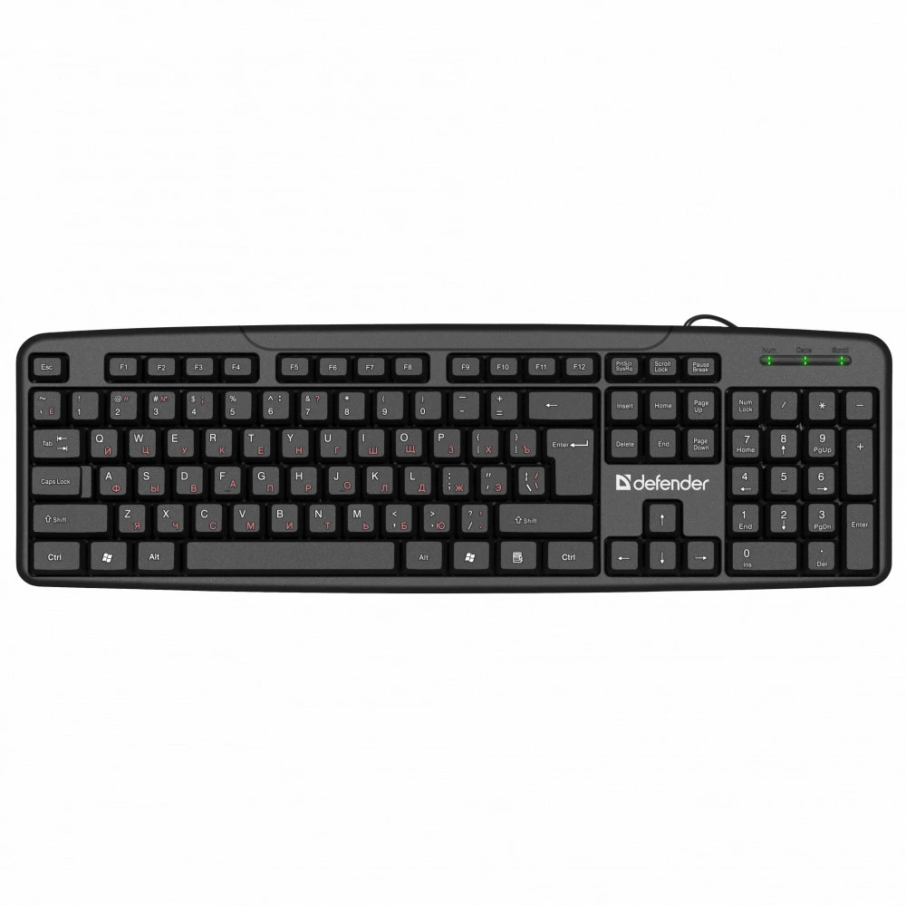 Клавиатура Defender Astra HB-588, Black 45588 Проводная, USB