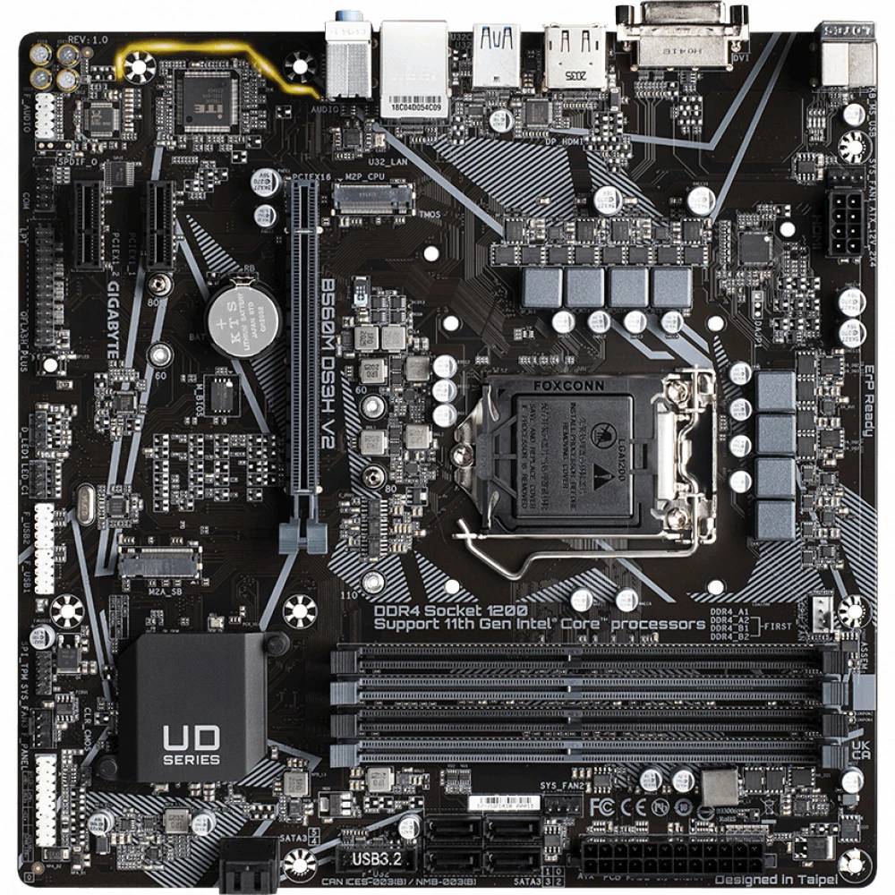 Материнская плата Gigabyte B560M DS3H V2 Micro-ATX, LGA 1200