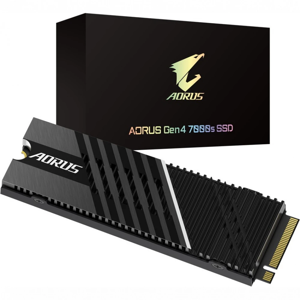 Жесткий диск Gigabyte AORUS Gen4 7000s M2/GP-AG70S2TB SSD (твердотельные), 2 ТБ, M.2