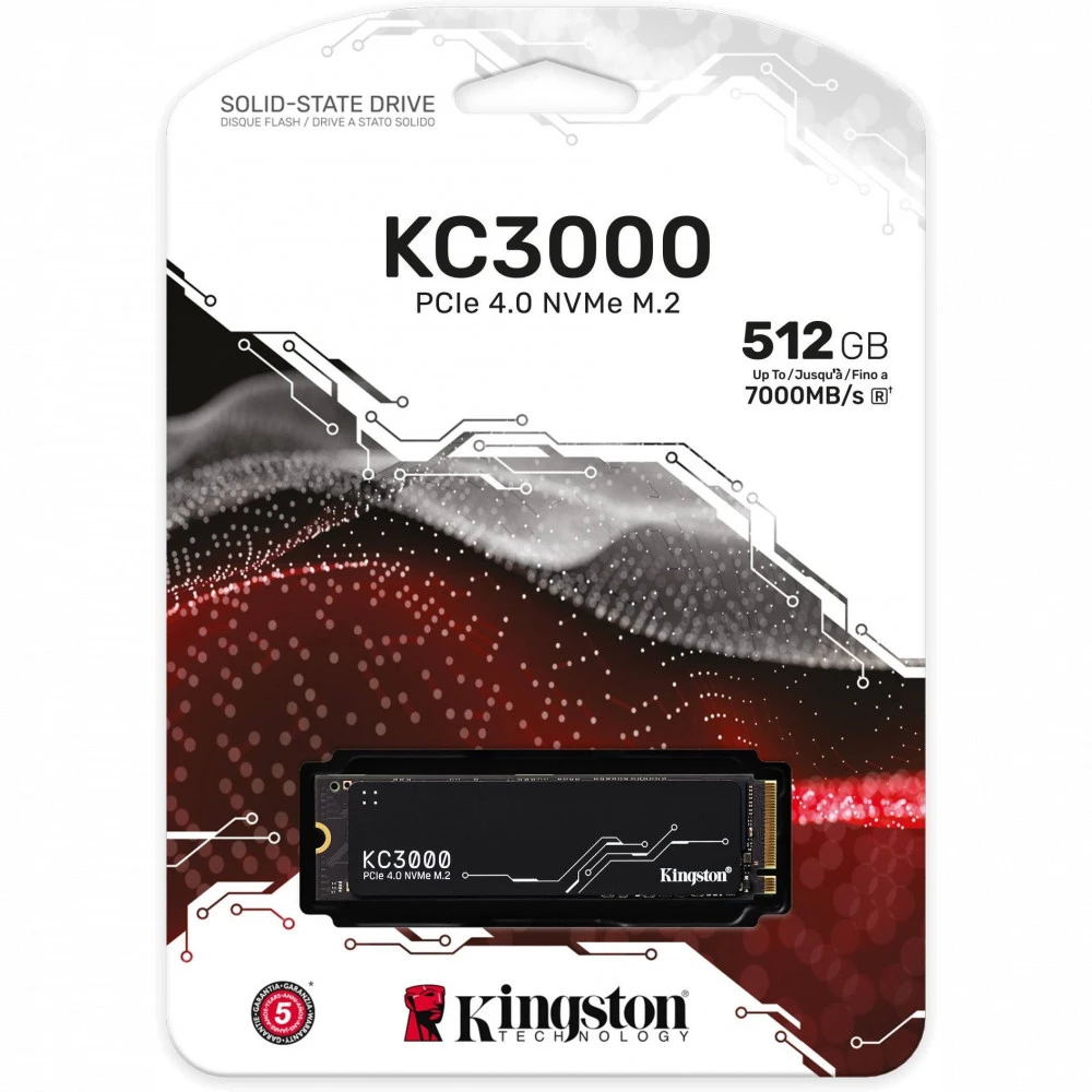 Жесткий диск Kingston KC3000S SKC3000S/512G SSD (твердотельные), 512 ГБ, M.2, PCIe