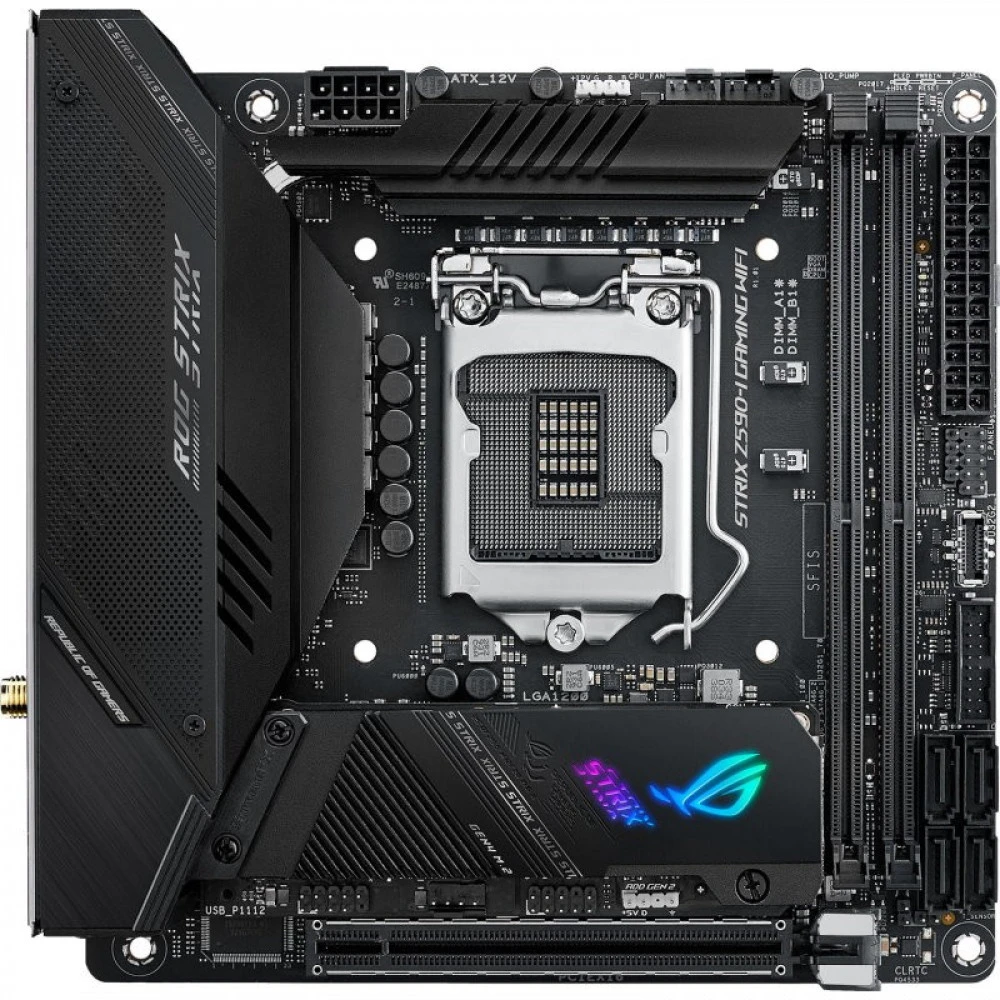 Материнская плата Asus ROG STRIX Z590-I GAMING WIFI Mini-ITX, LGA 1200