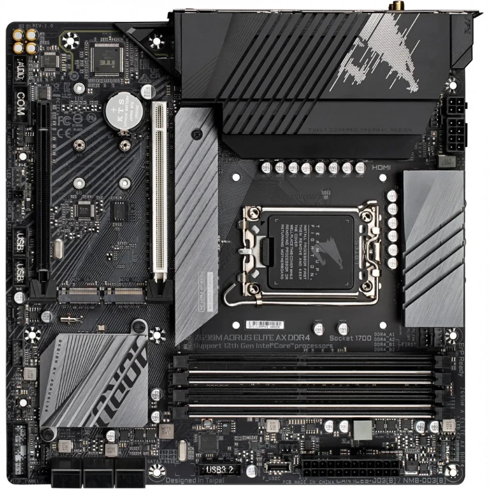 Материнская плата Gigabyte Z690M AORUS ELITE AX DDR4 Micro-ATX, LGA 1700