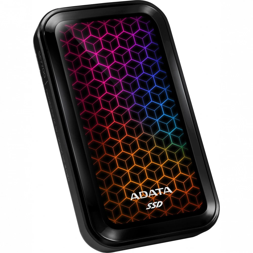 Внешние накопители ADATA SE770G ASE770G-512GU32G2-CBK 512 Гб, Разъём USB Type-C