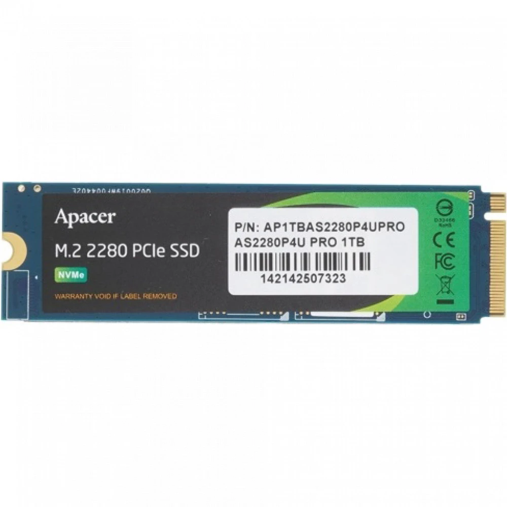 Жесткий диск Apacer AS2280P4U PRO AP1TBAS2280P4UPRO-1 SSD (твердотельные), 1 ТБ, M.2