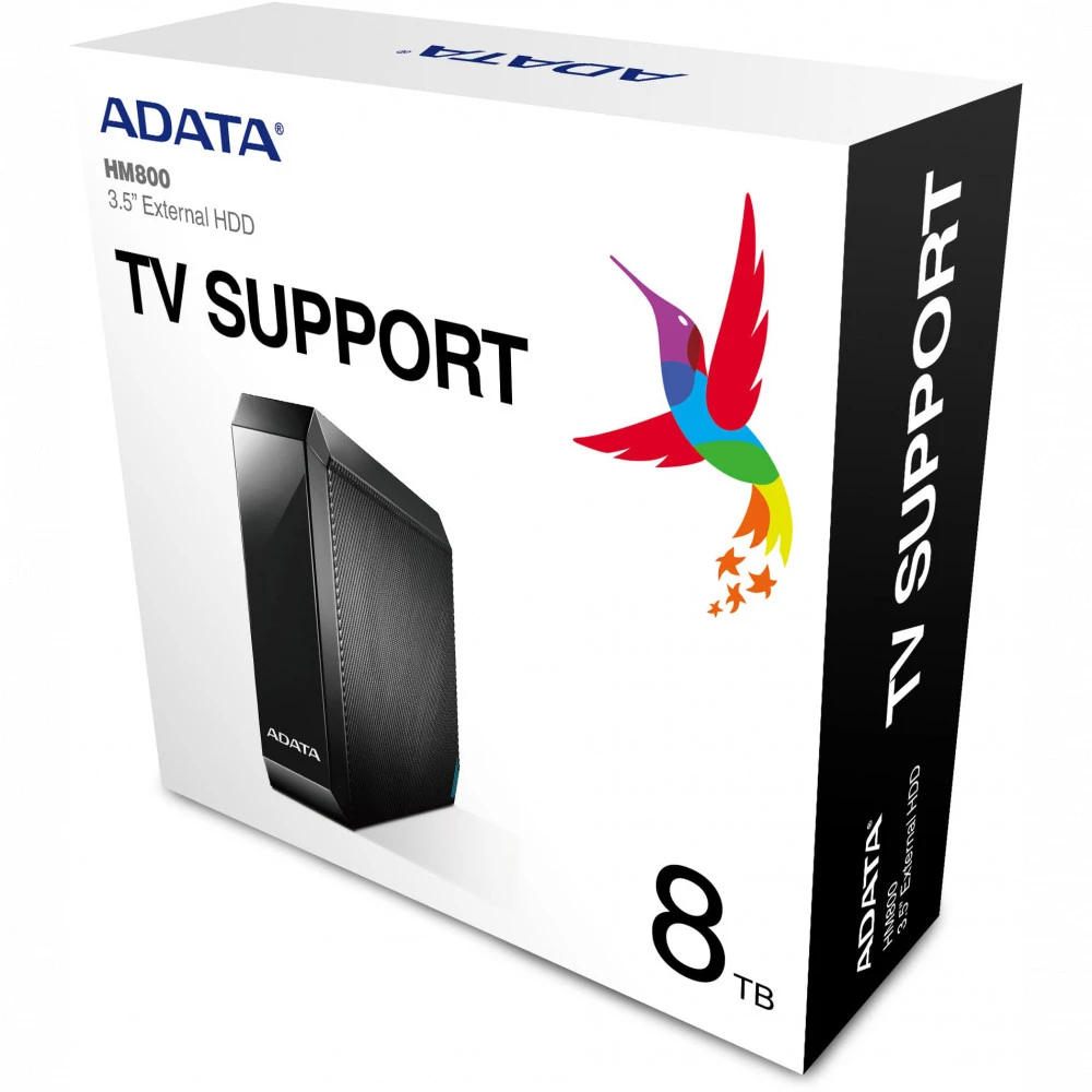 Внешние накопители ADATA HM800 AHM800-8TU32G1-CEUBK 8 ТБ