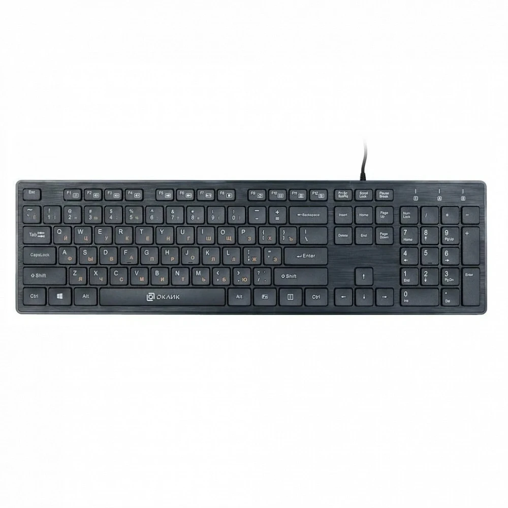 Клавиатура Oklick 520M2U slim Multimedia 1061587 Проводная, USB