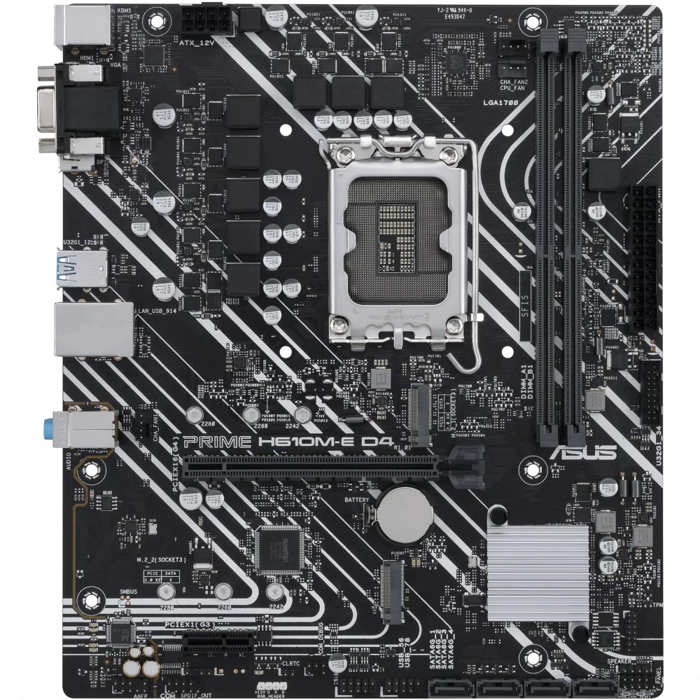 Материнская плата Asus PRIME H610M-E D4-CSM Micro-ATX, LGA 1700