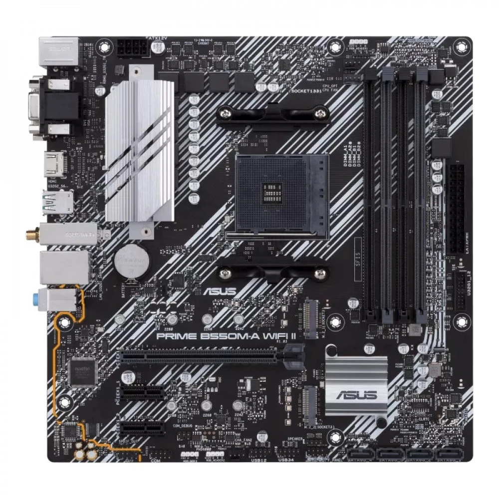 Материнская плата Asus PRIME B550M-A WIFI II Micro-ATX, AMD AM4