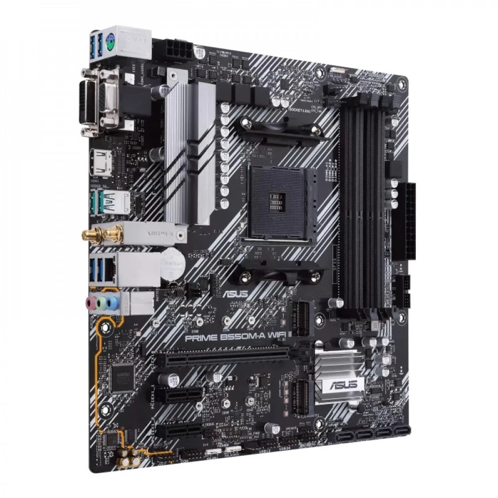 Материнская плата Asus PRIME B550M-A WIFI II Micro-ATX, AMD AM4