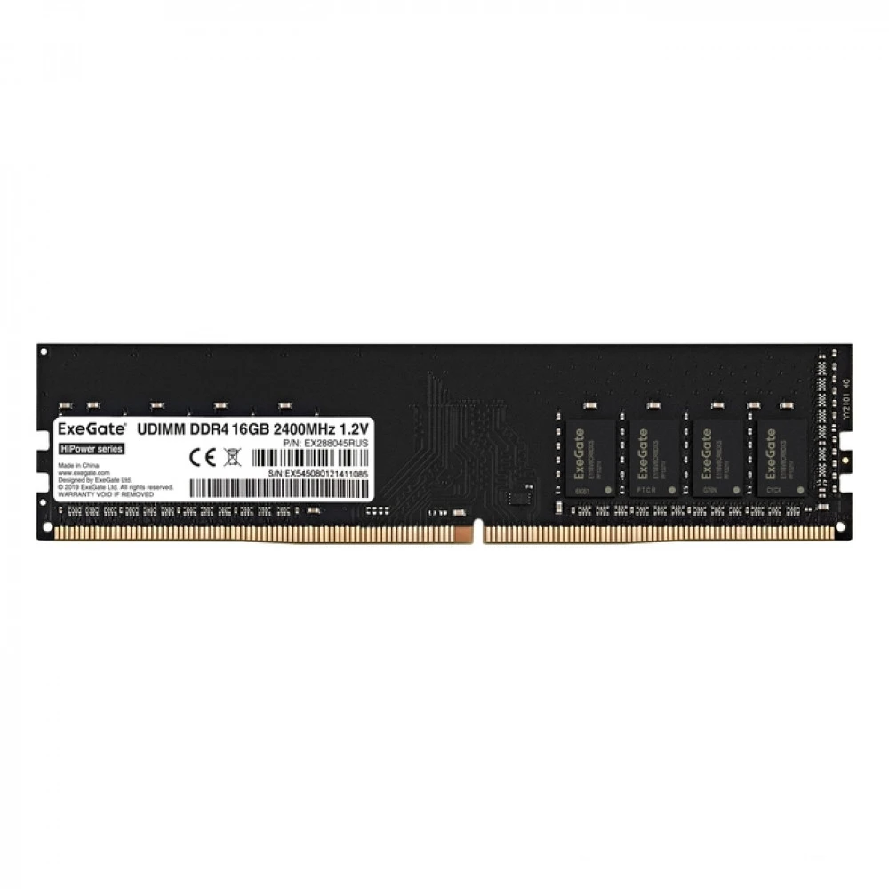 ОЗУ ExeGate HiPower EX288045RUS DIMM, DDR4, 16 Гб, 2400 МГц