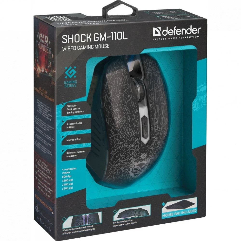 Мышь Defender Shock GM-110L 52110