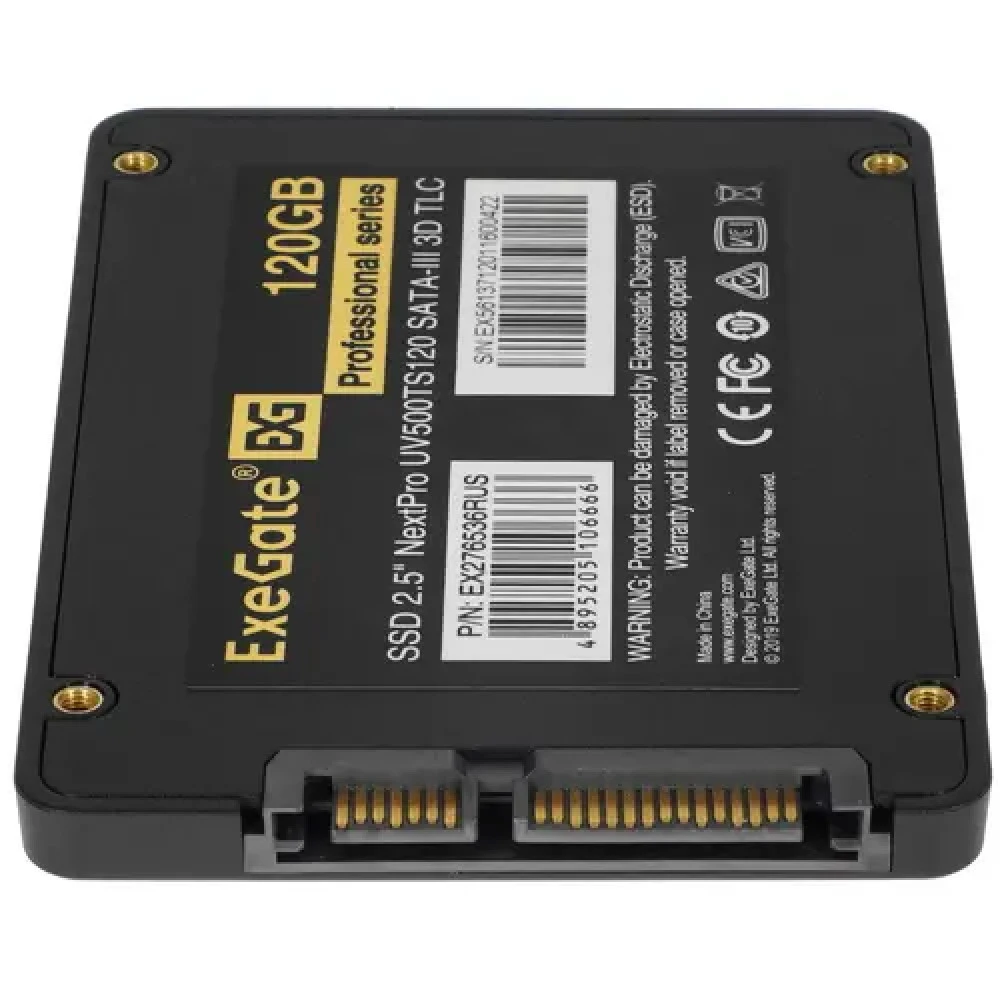 Жесткий диск ExeGate NextPro UV500TS120 EX276536RUS SSD (твердотельные), 120 ГБ, 2.5 дюйма, SATA